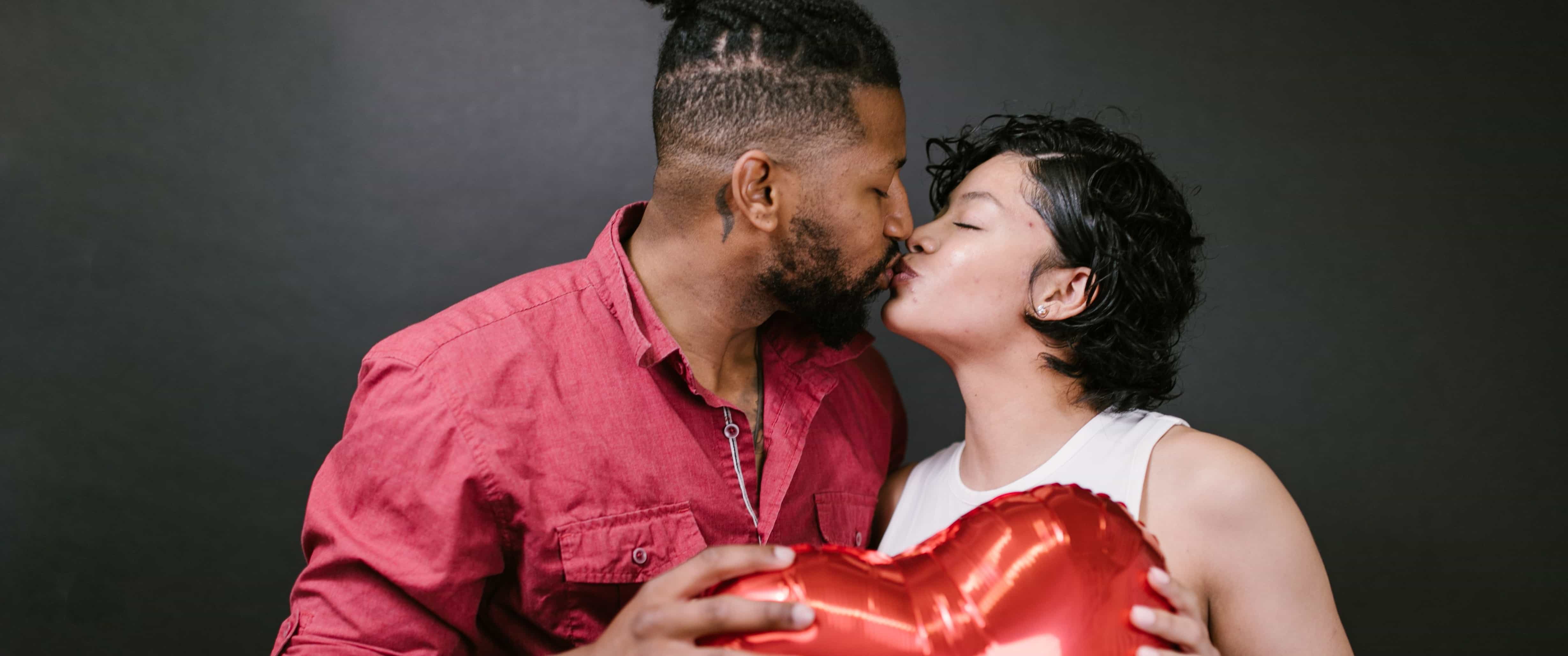 Couple kissing